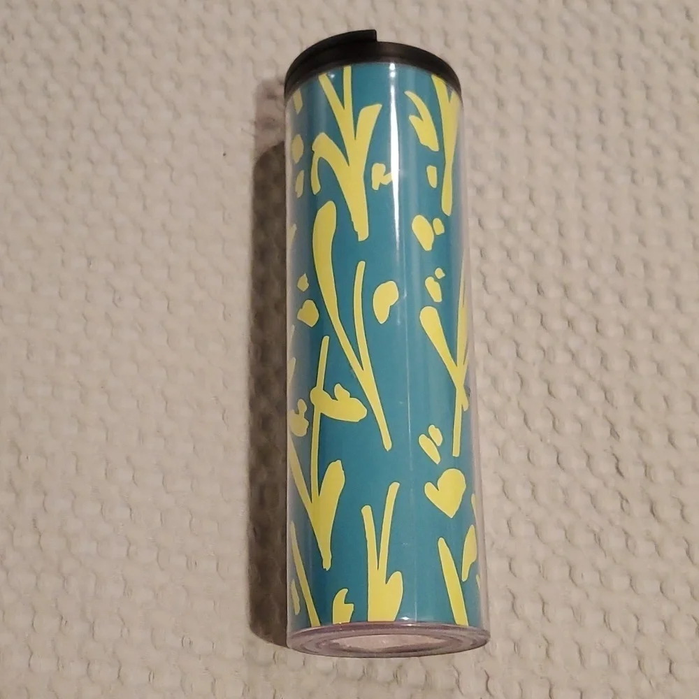 Starbucks Blue/Yellow Spring Plant Tumbler